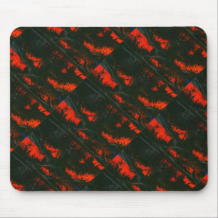 "Swamp Fire #1" Abstract Design Mousepad