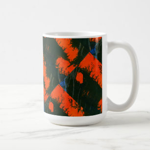 "Swamp Fire #2 Tiled" Abstract Design Mug