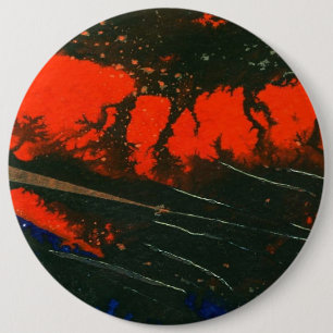 "Swamp Fire 5" Abstract Art Button