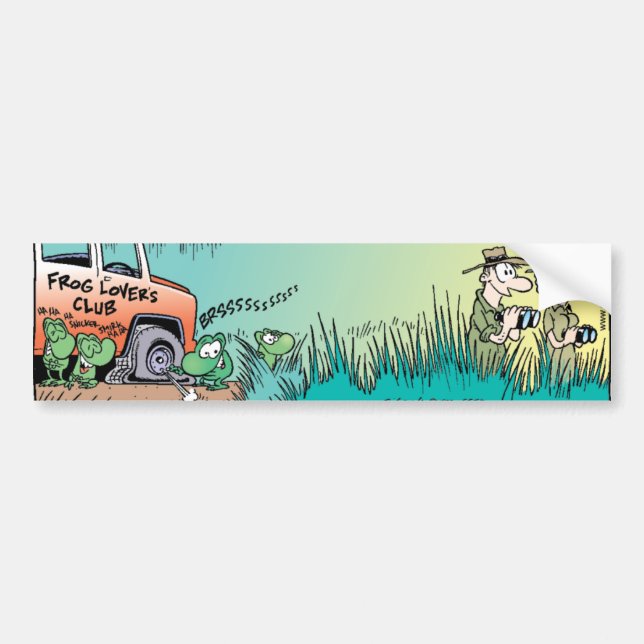 Swamp Frog Prank Bumper Sticker (Front)
