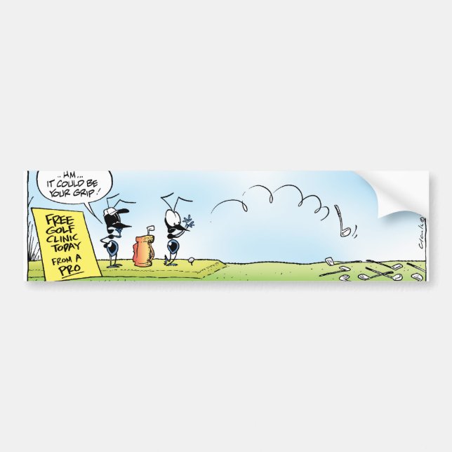 Swamp Golf Lessons Bumper Sticker (Front)