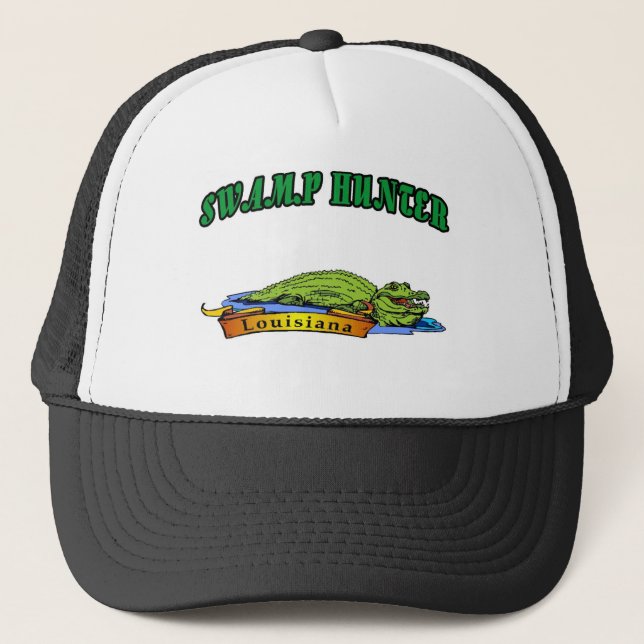 Swamp Hunter Louisiana Trucker Hat (Front)