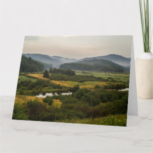 Swamp Land - Foggy Mountains - Birthday - Greeting Card