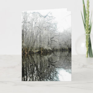 Swamp Landscape Greeting Card-Blank Card