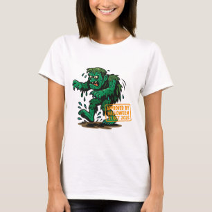 Swamp Monster Cartoon – Approved by Halloween  T-Shirt