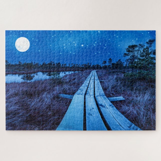 Swamp night jigsaw puzzle (Horizontal)