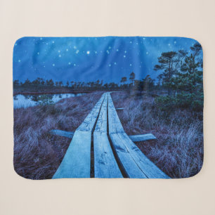 Swamp night sherpa blanket