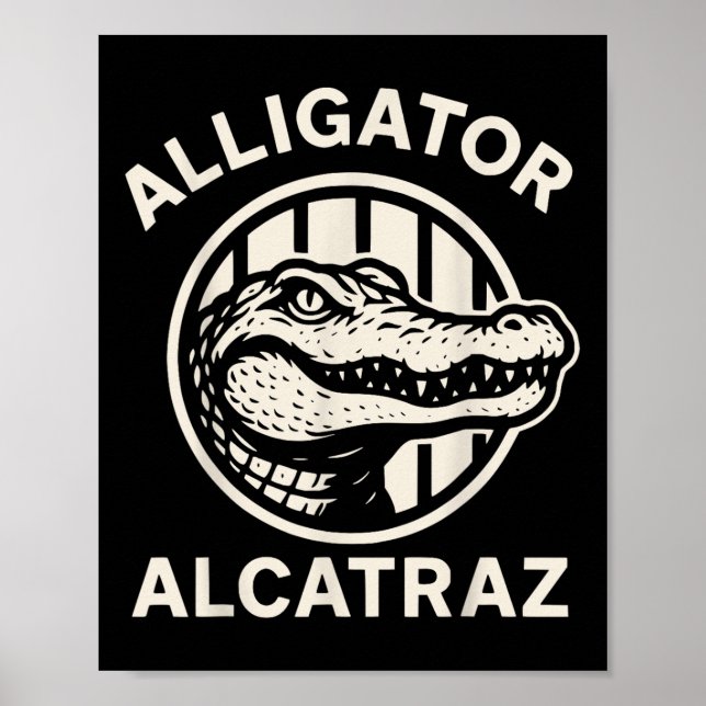 Swamp Prison Alcatraz Style Alligator Bayou Concep Poster (Front)