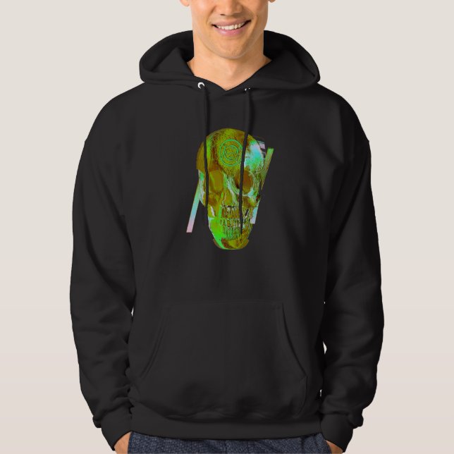 Swamp Skull Grunge Hoodie (Front)