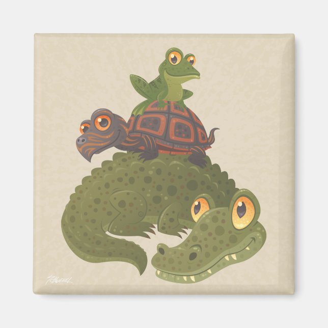 Swamp Squad Magnet (Front)