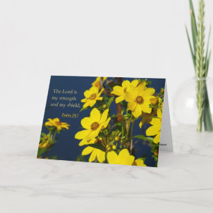 "Swamp Sunflower 1." Scripture Greeting Card