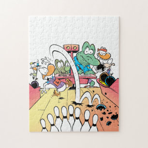 Swamp Ten Pin Bowling Jigsaw Puzzle