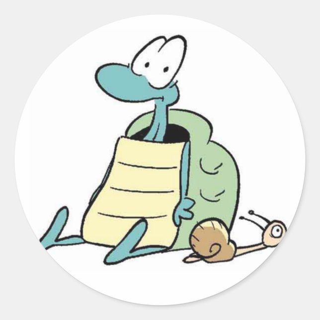 Swamp Turtle and Snail Sticker (Front)