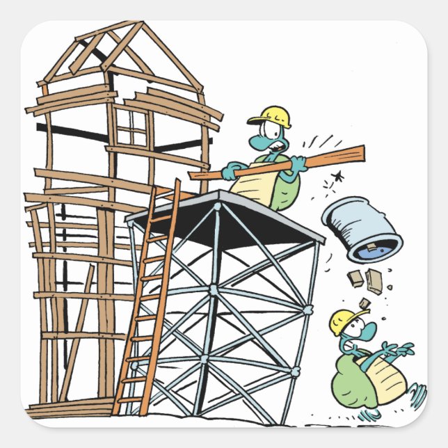 Swamp Turtle Construction Sticker (Front)