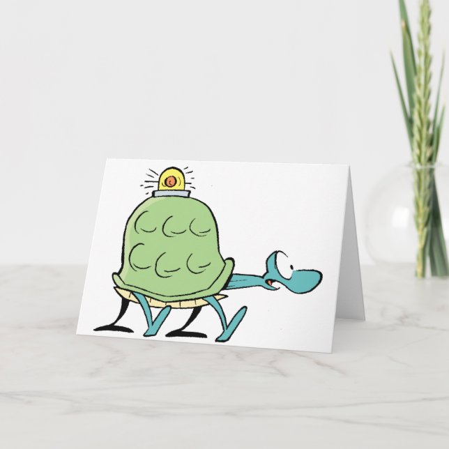 Swamp Turtle Get Well Soon Card (Front)