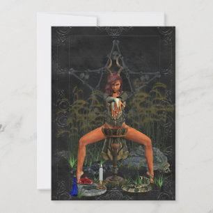 Swamp Witch Hoodoo Dark Magick Card