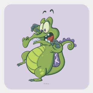 Swampy - Act Fast! Square Sticker