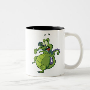 Swampy - Act Fast! Two-Tone Coffee Mug