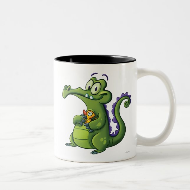 Swampy and Rubber Ducky Two-Tone Coffee Mug (Right)