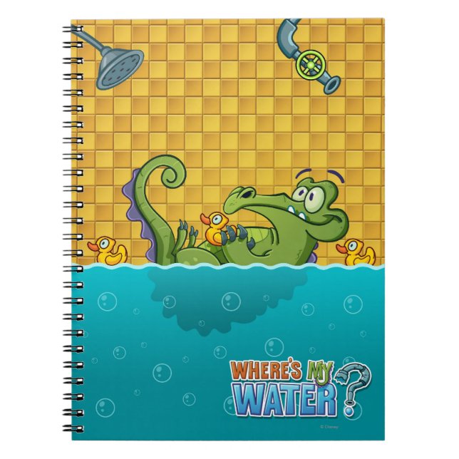 Swampy in the Bathtub Notebook (Front)