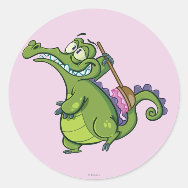 Swampy - Time to Scrub Classic Round Sticker (Front)