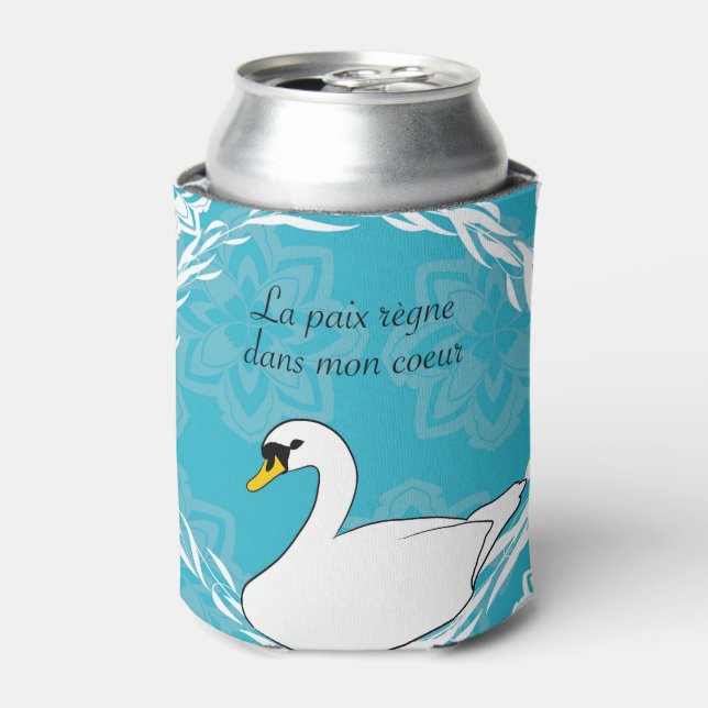 swan affirmation positive quote can cooler (Can Front)