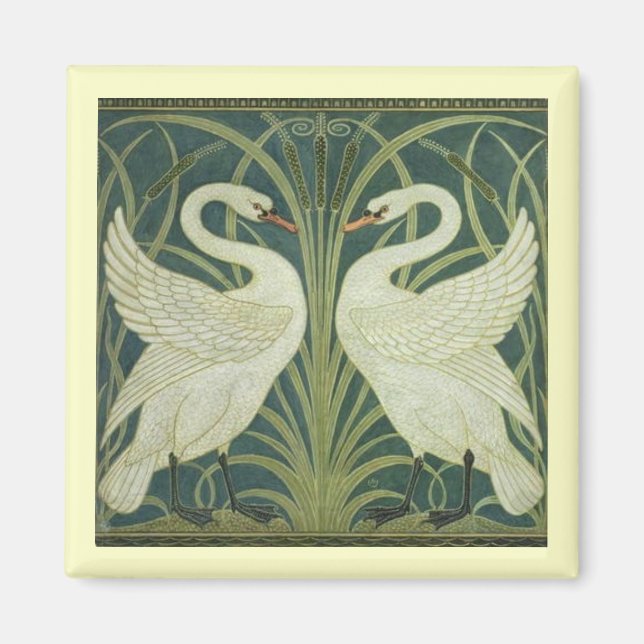 Swan and Rush Magnet (Front)