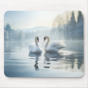 Swan Animal Bird Beauty Freedom Wilderness Nature Mouse Pad