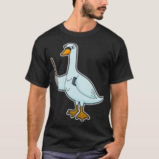 Swan as Teacher with Book Pointer T-Shirt