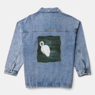 Swan at the Pond Denim Jacket