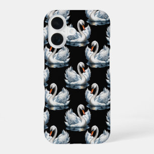 Swan Birds Pattern Design  iPhone 16 Case