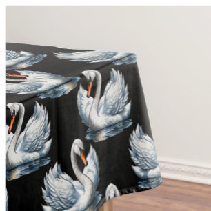 Swan Birds Pattern Design  Tablecloth
