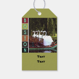 Swan Boats in Summer - Boston Gift Tags