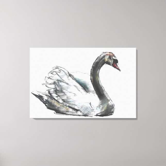 Swan Canvas Print (Front)