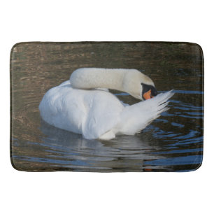 Swan cleaning Tail Bath Mat
