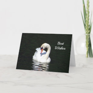 Swan Congratulations Wedding Card