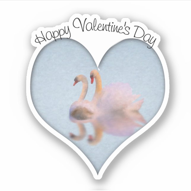Swan Couple Life Partners Valentine  (Front)