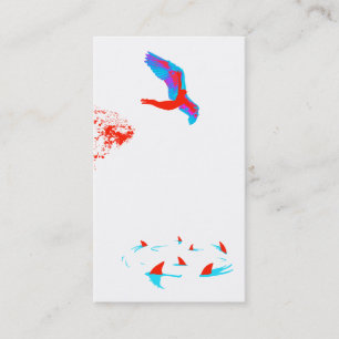 swan dive business card