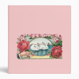 Swan et Rose Art Vintage Avery Classeur