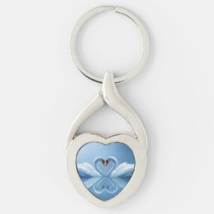 Swan Eternal Love Keychain