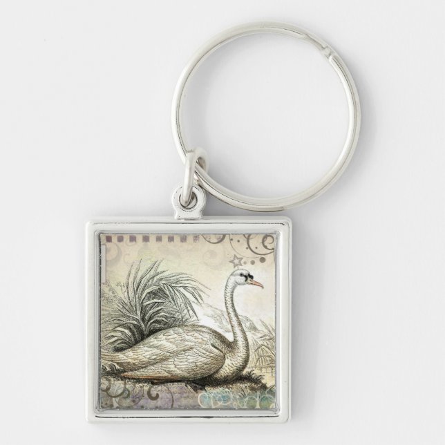 Swan Graphic Keychain (Front)