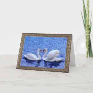 swan heart card