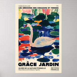 Swan Lake Art Print Grâce Jardin Exhibition