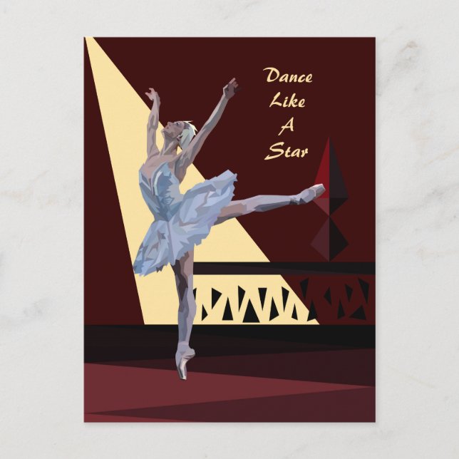 'Swan Lake Ballerina' custom Postcard (Front)