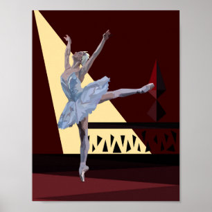 'Swan Lake Ballerina' Poster