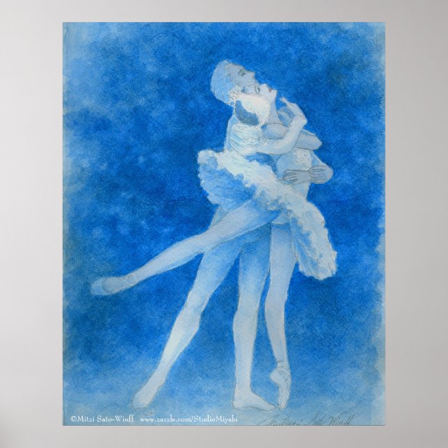 Swan Lake Ballet  Art Print (Front)