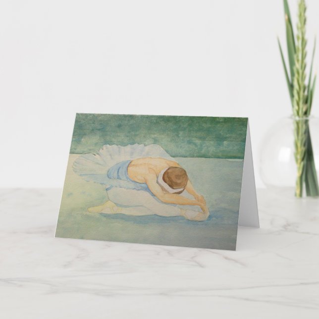 Swan Lake - Blank Greetings Card (Front)