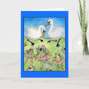 Swan Lake, carte de voeux de poisson dansant