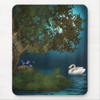 Swan lake mouse pad