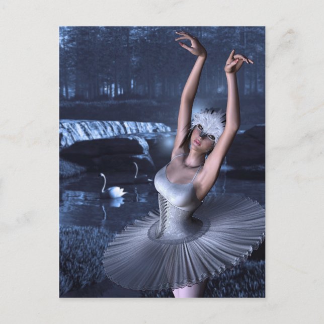 Swan Lake - Odette and Swans Postcard (Front)